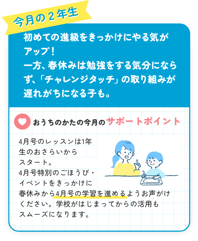 2年生4月号やる気アップヒントWEB｜進研ゼミ小学講座｜チャレンジウェブ