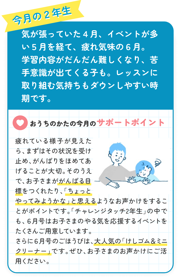 2年生6月号やる気アップヒントWEB｜進研ゼミ小学講座