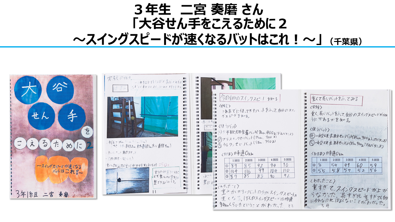 自由研究部門　審査員特別賞　3年生