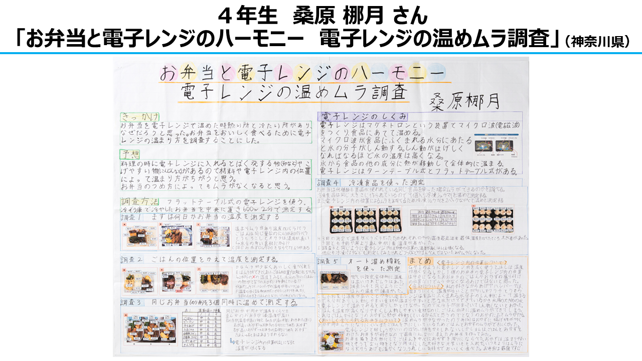 自由研究部門　審査員特別賞　4年生