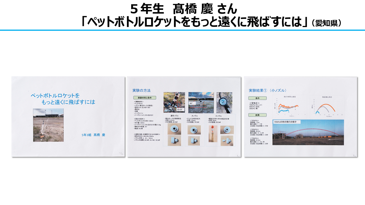 自由研究部門　審査員特別賞　6年生